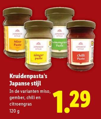 Kruidenpasta's Japanse stijl