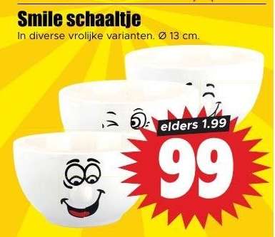 Smile schaaltje