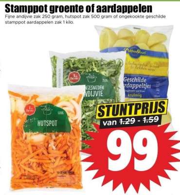 Stamppot groente of aardappelen