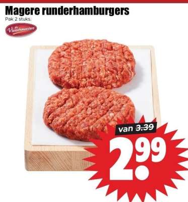 Magere runderhamburgers