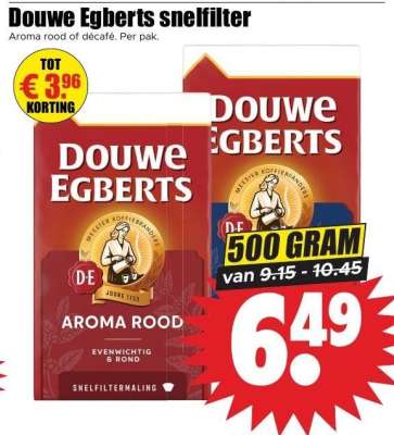 Douwe Egberts snelfilter
