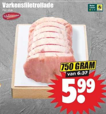 Varkensfiletrollade