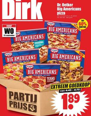 Dr. Oetker Big Americans pizza