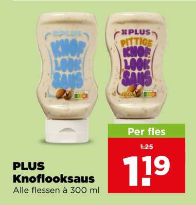 PLUS Knoflooksaus