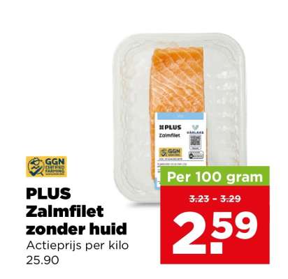 PLUS Zalmfilet zonder huid