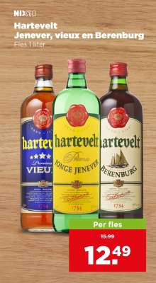 Hartevelt Jenever, vieux en Berenburg