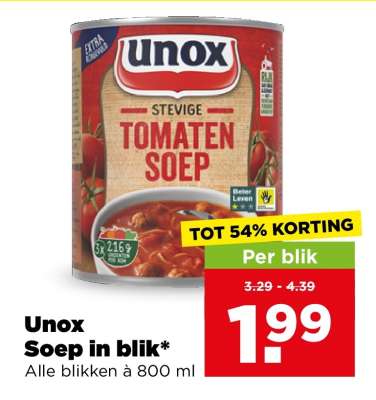 Unox Soep in Blik