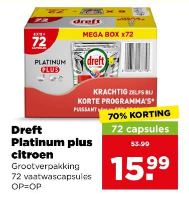 Dreft Platinum plus citroen