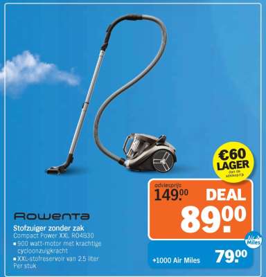 Rowenta Stofzuiger zonder zak Compact Power XXL RO48B30