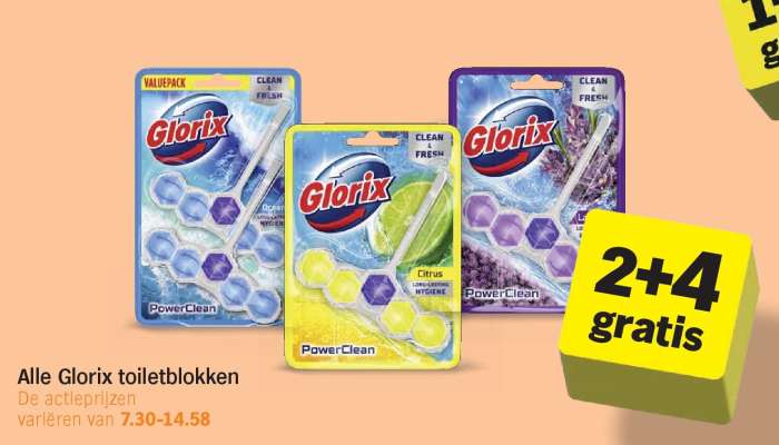 Alle Glorix toiletblokken