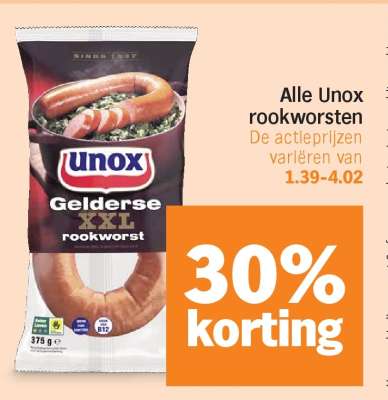 Unox Gelderse XXL rookworst