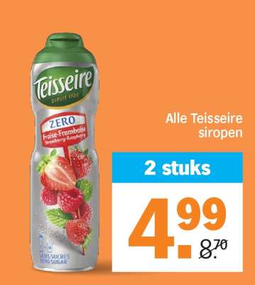 Alle Teisseire siropen