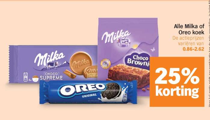 Milka of Oreo Koek