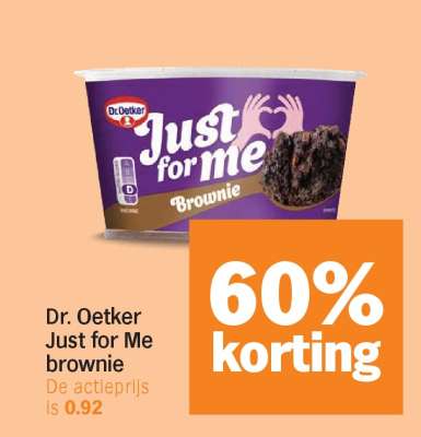 Dr. Oetker Just for Me brownie