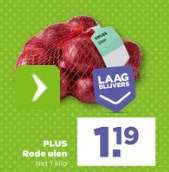 PLUS Rode uien