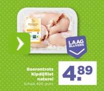 Boerentrots Kipdijfilet naturel
