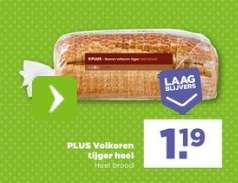 PLUS Volkoren tijger heel