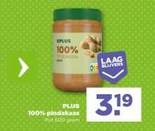 PLUS 100% pindakaas
