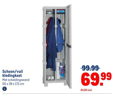 Schoon/vuil kledingkast