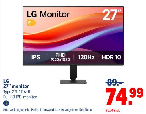 LG 27” monitor
