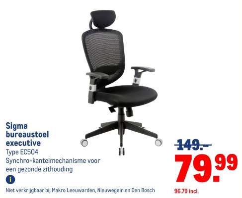 Sigma bureaustoel executive