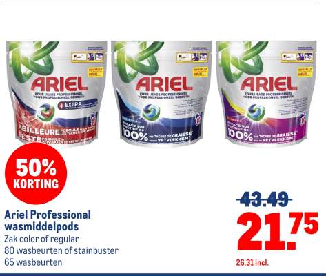Ariel Professional wasmiddelpods