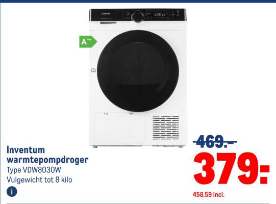 Inventum warmtepompdroger