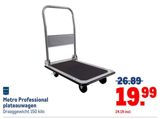 Metro Professional plateauwagen