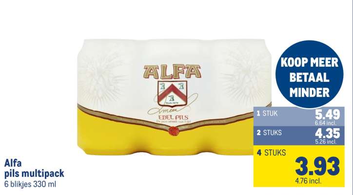 Alfa pils multipack