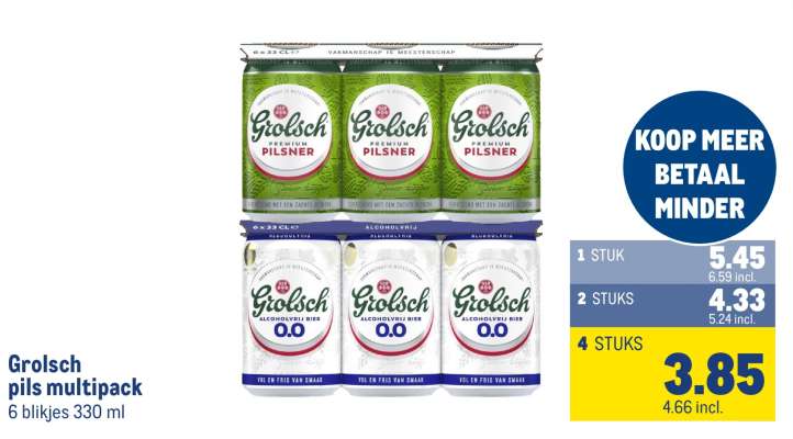 Grolsch pils multipack