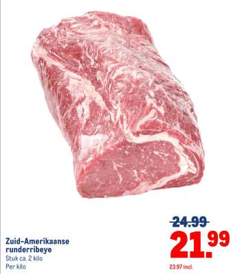 Zuid-Amerikaanse runder ribeye