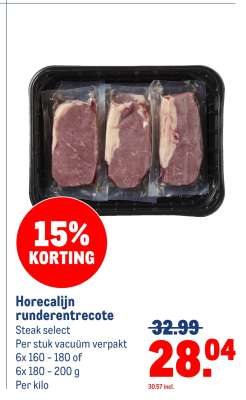 Horecalijn runderentrecote
