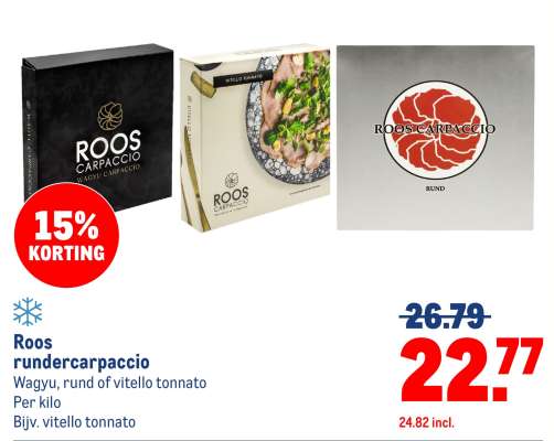 Roos rundercarpaccio