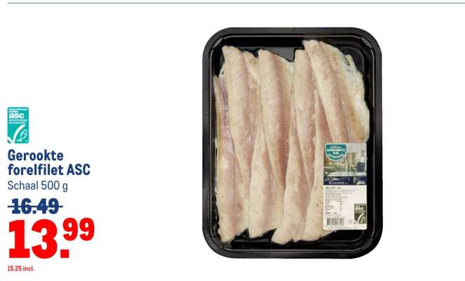 Gerookte forelfilet ASC