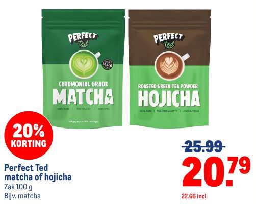 Perfect Ted matcha of hojicha