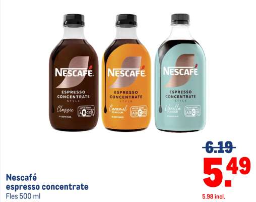 Nescafé espresso concentrate
