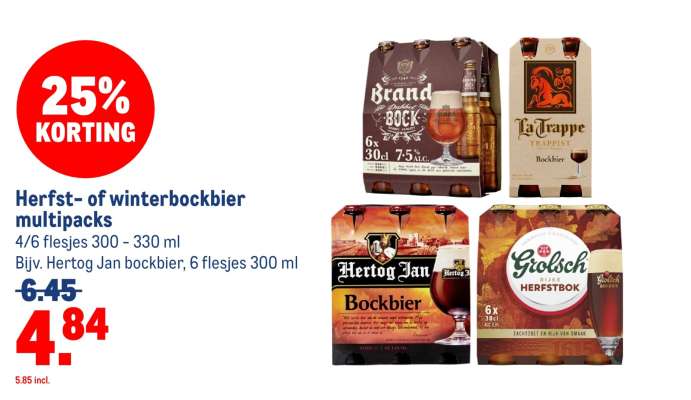 Herfst- of winterbockbier multipacks