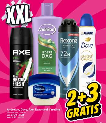 Andrélon, Dove, Axe, Rexona of Vaseline