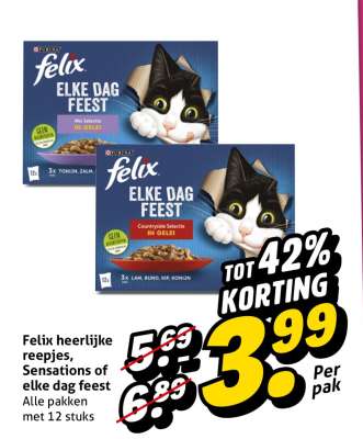 Felix heerlijke reepjes, Sensations of elke dag feest