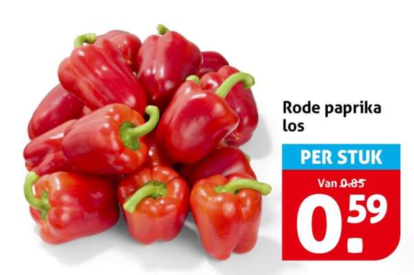 Rode paprika los