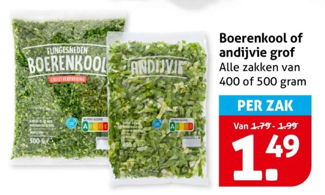 Boerenkool of andijvie grof