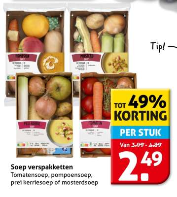 Soep verspakketten
