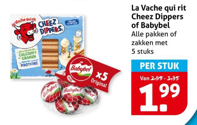 La Vache qui rit Cheez Dippers of Babybel