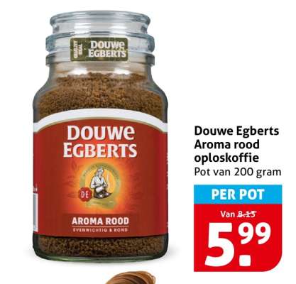 Douwe Egberts Aroma Rood oploskoffie