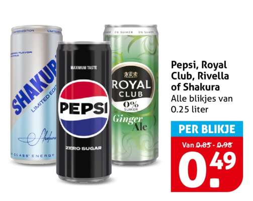 Pepsi, Royal Club, Rivella of Shakura