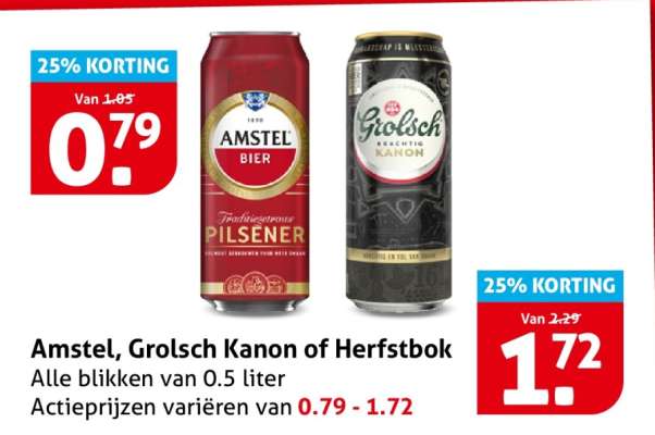 Amstel, Grolsch Kanon of Herfstbok