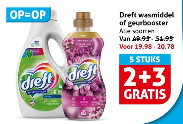Dreft wasmiddel of geurbooster
