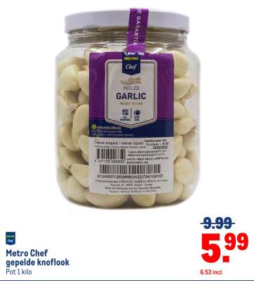 Metro Chef gepelde knoflook