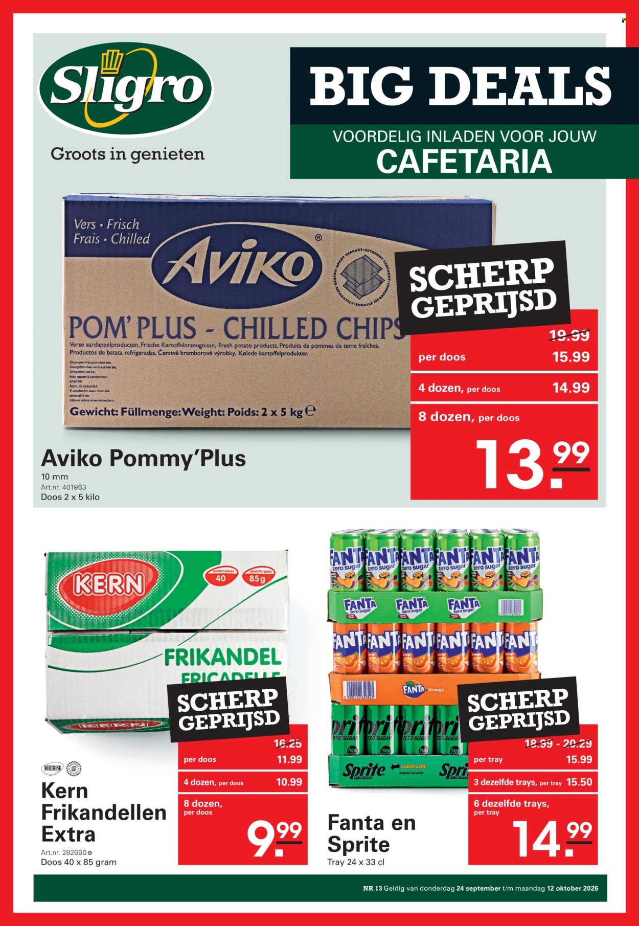 Sligro-aanbieding - 24-9-2026 - 12-10-2026. Pagina 1