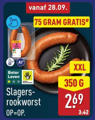 Slagers rookworst